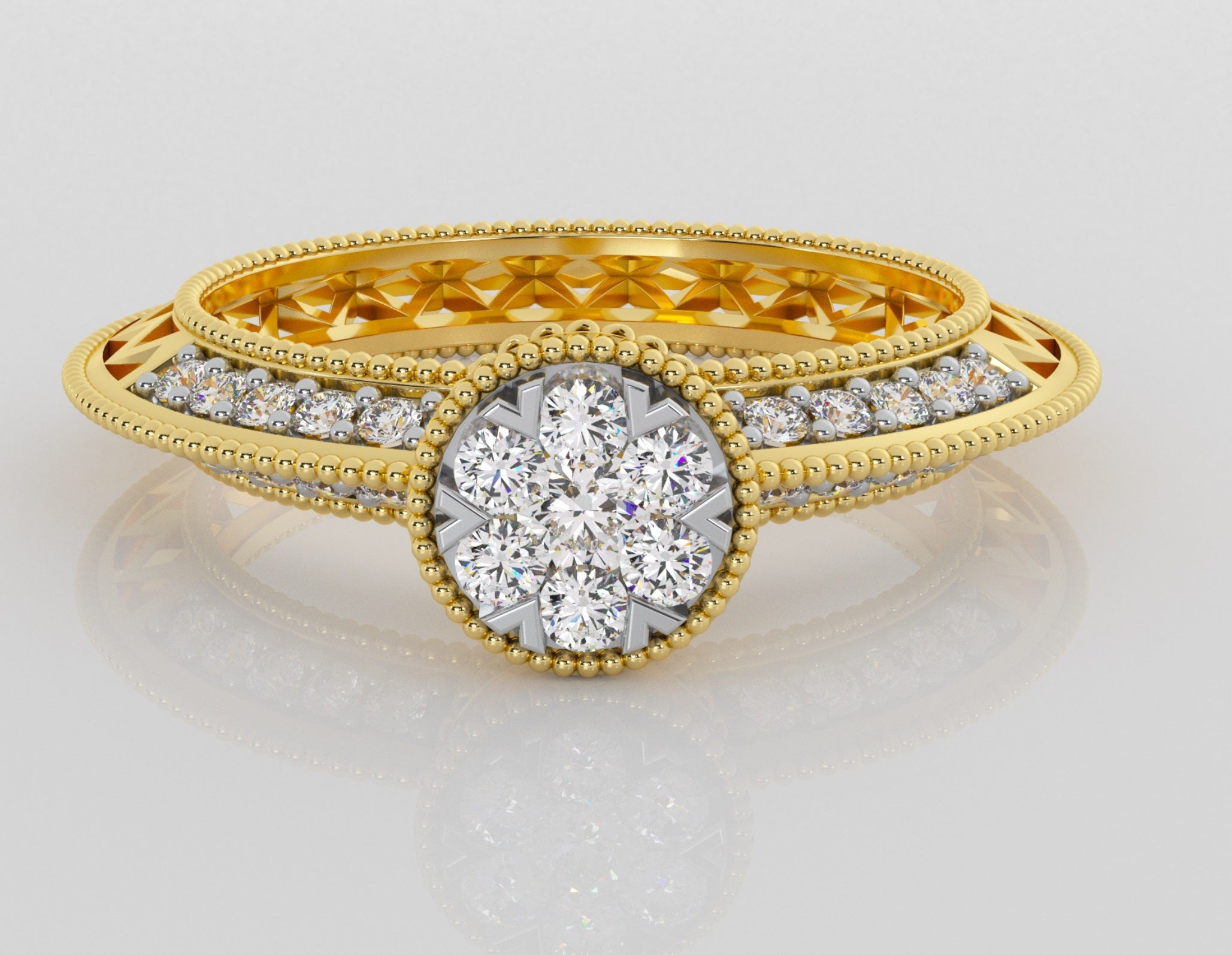 Diamond Ring 3D Files Collection
