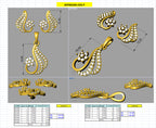 Diamond Pendant & Earring 3D CAD Files | Luxury Jewelry Design Models | CAD File Studio