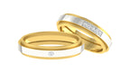 Couple Band Ring | Matching His & Her Wedding Bands | CAD File Studio