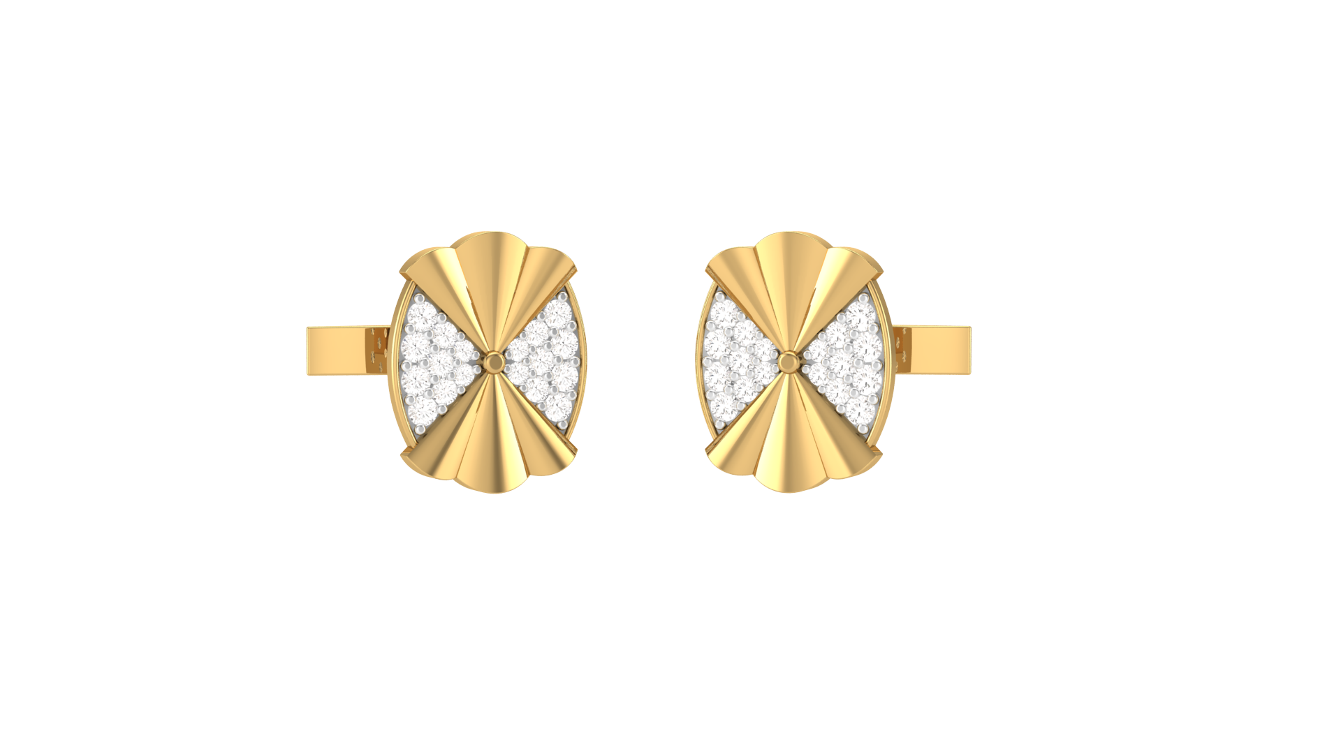 Classic  Cufflinks Jewelry 3D CAD Design File for Manufacturing | CAD File Studio