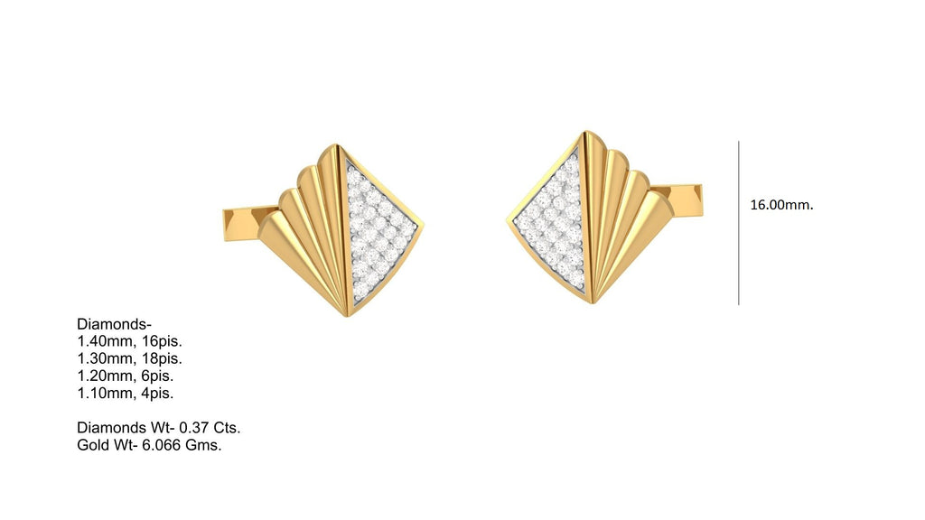 Classic  Cufflinks Jewelry 3D CAD Design File for Manufacturing | CAD File Studio