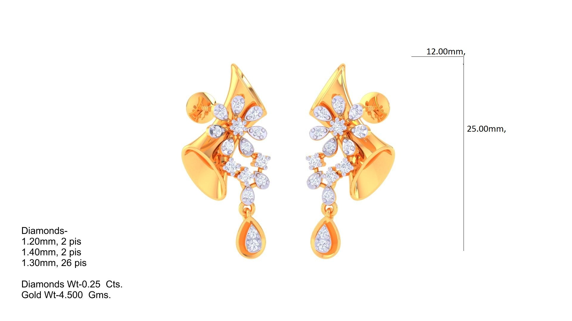 70+ Light weight Earrings Design 3D CAD Files for Jewelry Manufacturing | CAD File Studio