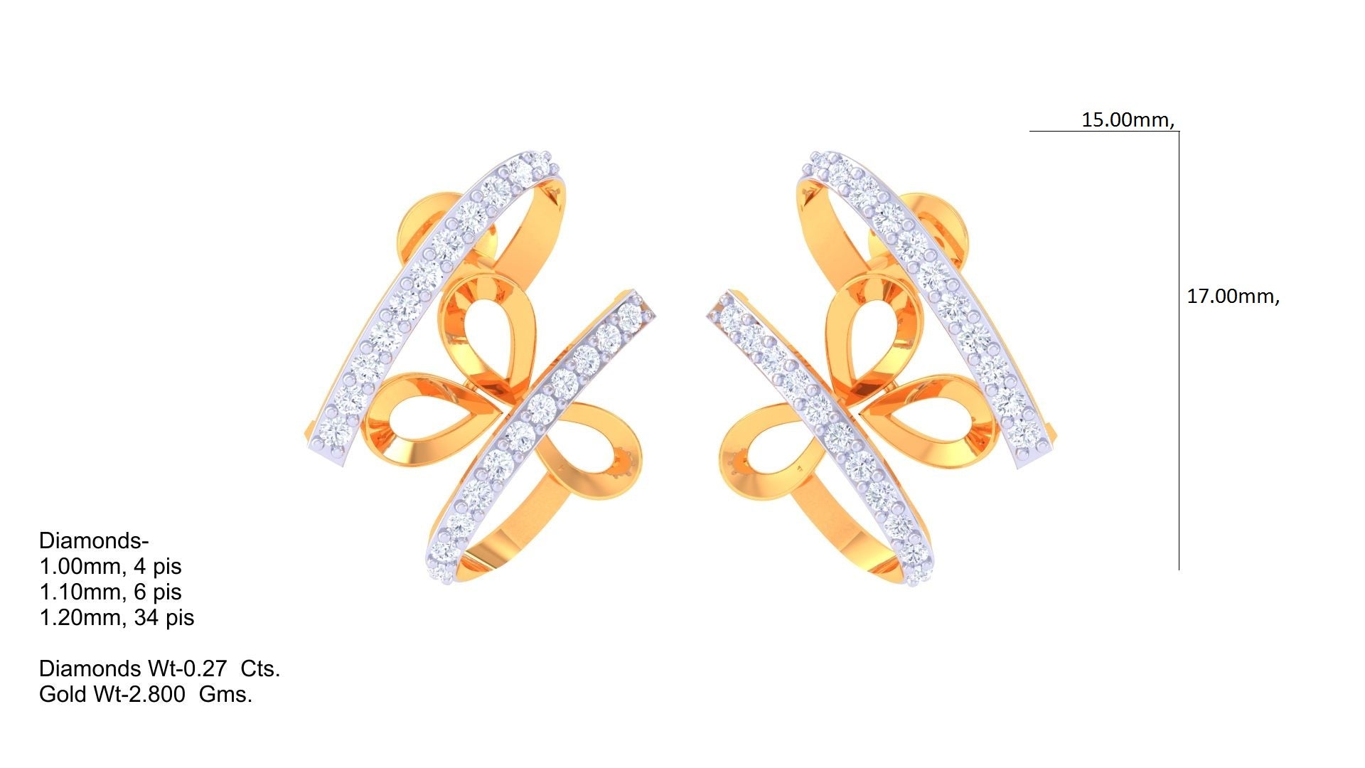 70+ Light weight Earrings Design 3D CAD Files for Jewelry Manufacturing | CAD File Studio