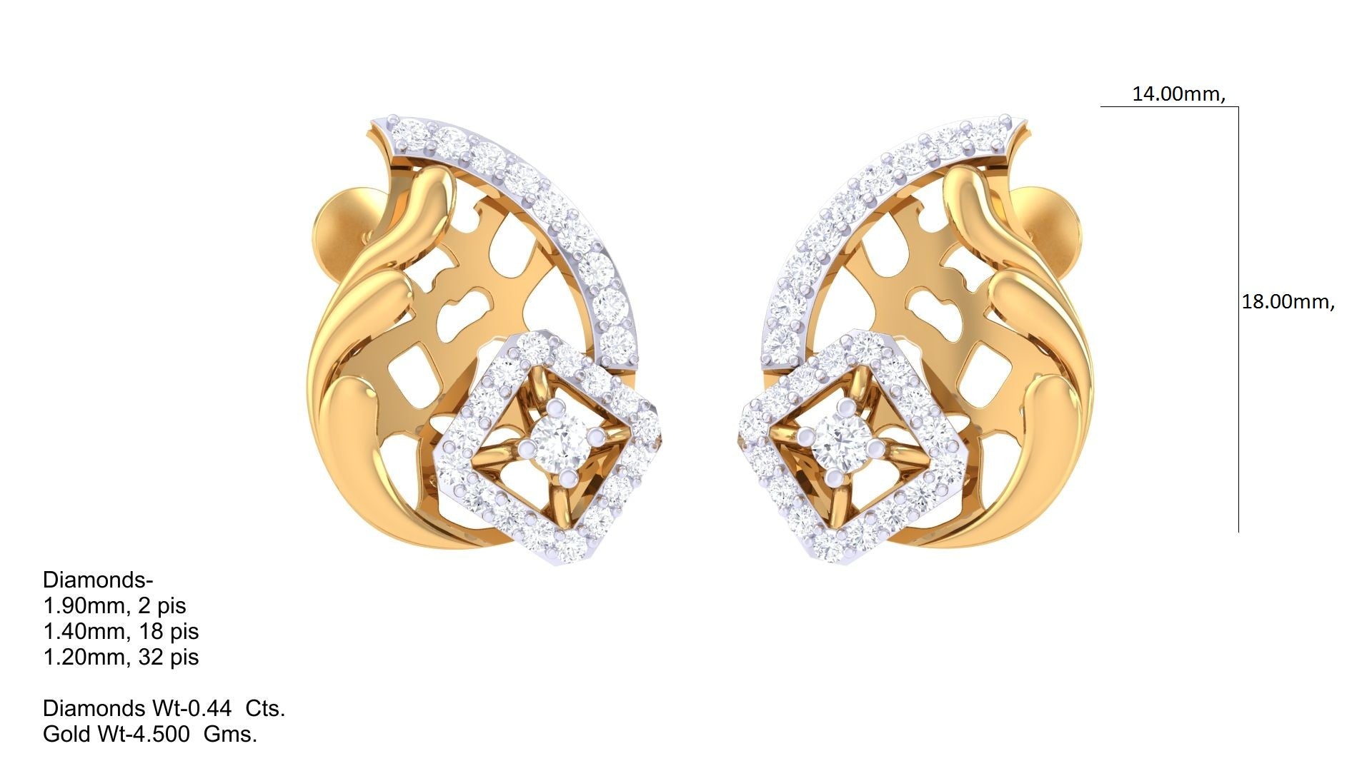 101+ Earring Design 3DM, STL & Render Files Collection for Gold & Diamond Jewelry | CAD File Studio