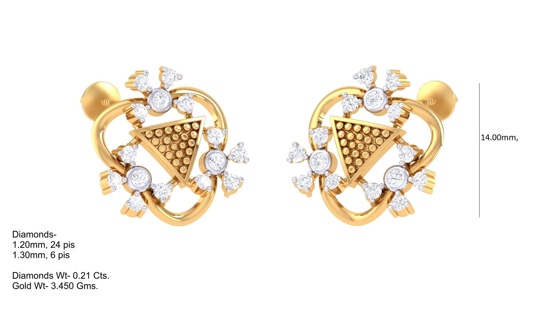 101+ Earring Design 3DM, STL & Render Files Collection for Gold & Diamond Jewelry | CAD File Studio