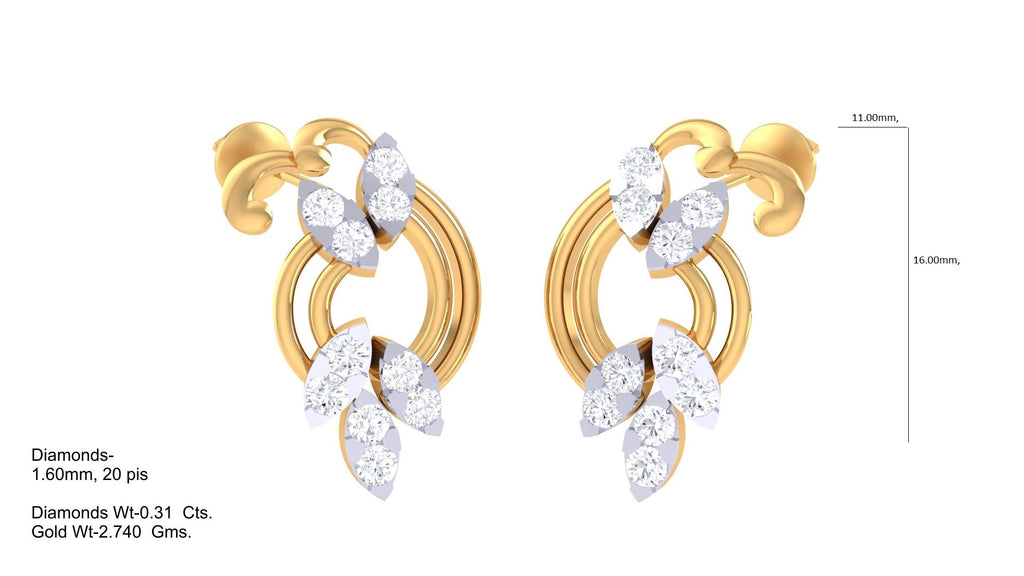 101+ Earring Design 3DM, STL & Render Files Collection for Gold & Diamond Jewelry | CAD File Studio