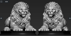 20+ Lion Pendant & Ring ZBrush Files | High-Detail Jewelry STL & ZTL Models for Gold & Silver Casting | CAD File Studio