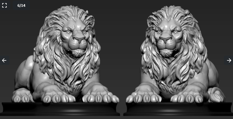 20+ Lion Pendant & Ring ZBrush Files | High-Detail Jewelry STL & ZTL Models for Gold & Silver Casting | CAD File Studio
