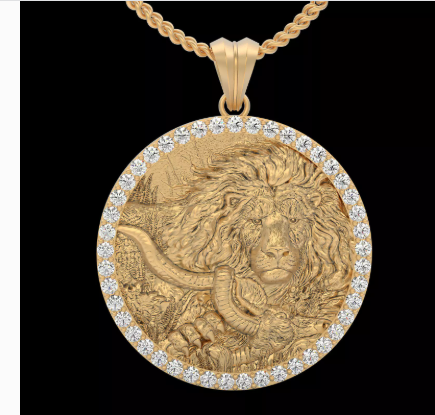 20+ Lion Pendant & Ring ZBrush Files | High-Detail Jewelry STL & ZTL Models for Gold & Silver Casting | CAD File Studio