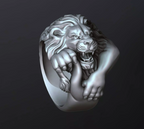 20+ Lion Pendant & Ring ZBrush Files | High-Detail Jewelry STL & ZTL Models for Gold & Silver Casting | CAD File Studio