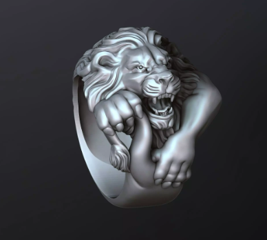 20+ Lion Pendant & Ring ZBrush Files | High-Detail Jewelry STL & ZTL Models for Gold & Silver Casting | CAD File Studio