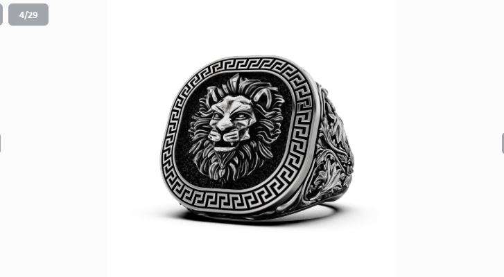 20+ Lion Pendant & Ring ZBrush Files | High-Detail Jewelry STL & ZTL Models for Gold & Silver Casting | CAD File Studio