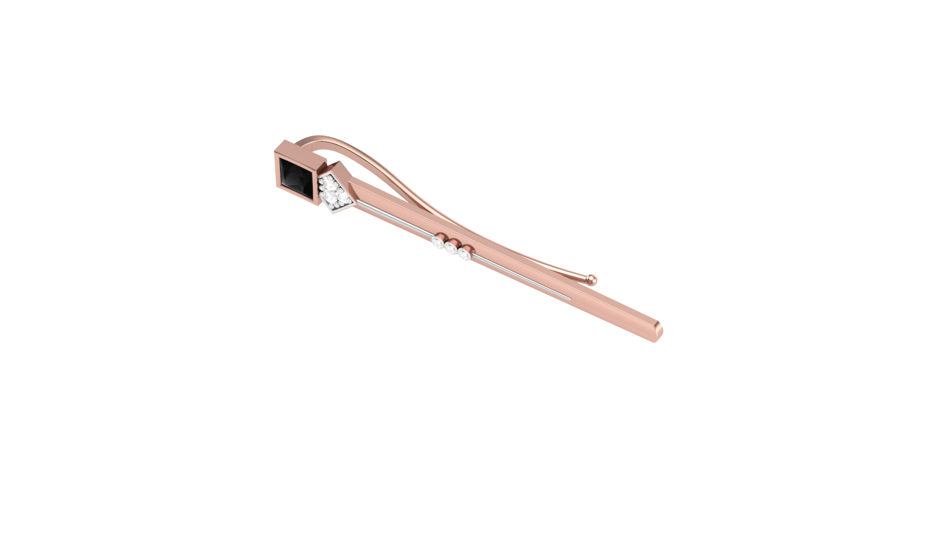 Classic Tie Pin for Men – Elegant Minimalist Tie Bar | CAD File Studio