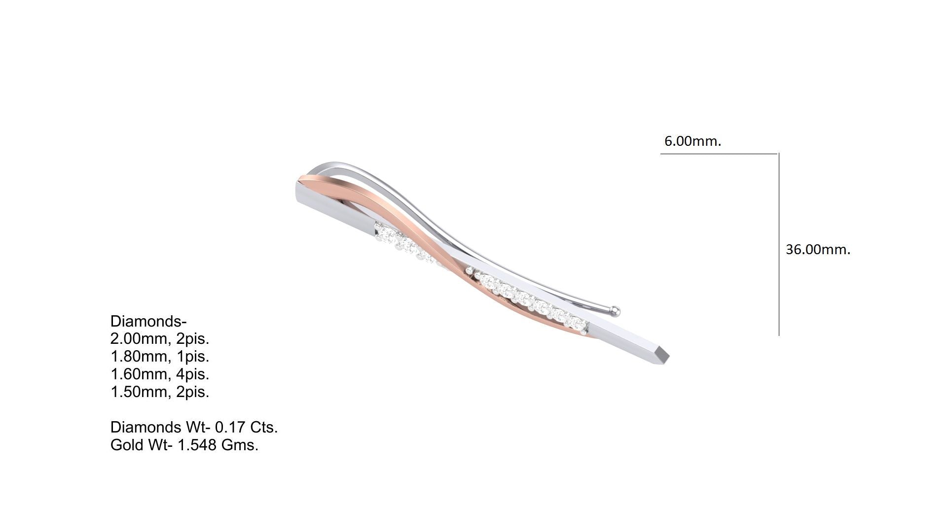 Classic Tie Pin for Men – Elegant Minimalist Tie Bar | CAD File Studio