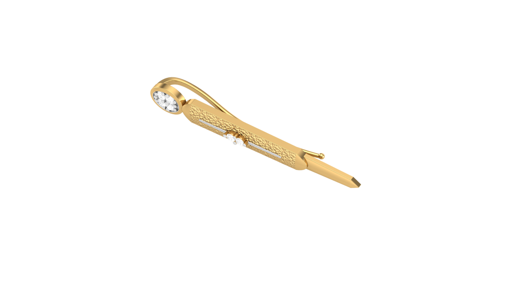 Classic Tie Pin for Men – Elegant Minimalist Tie Bar | CAD File Studio