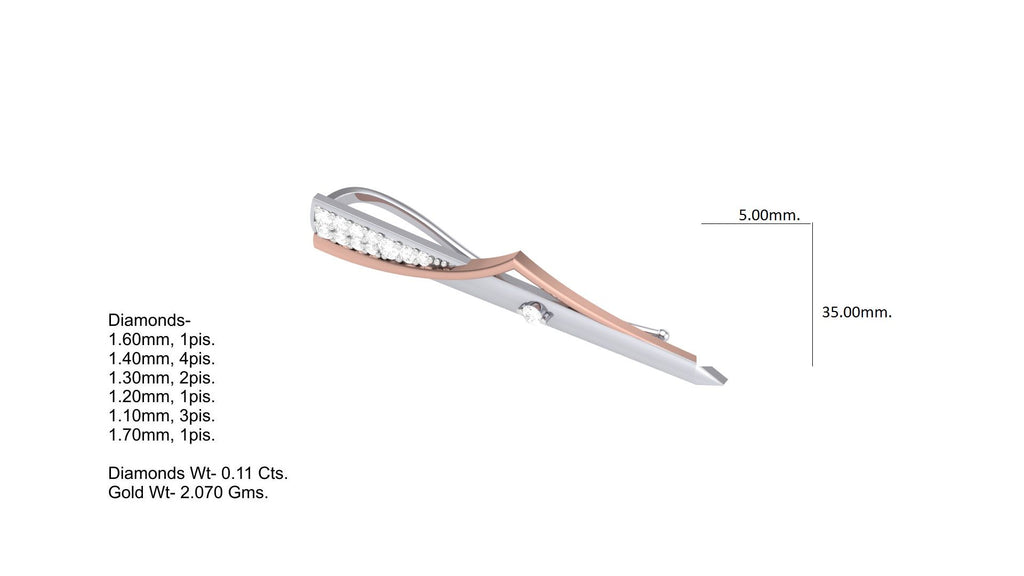 Classic Tie Pin for Men – Elegant Minimalist Tie Bar | CAD File Studio