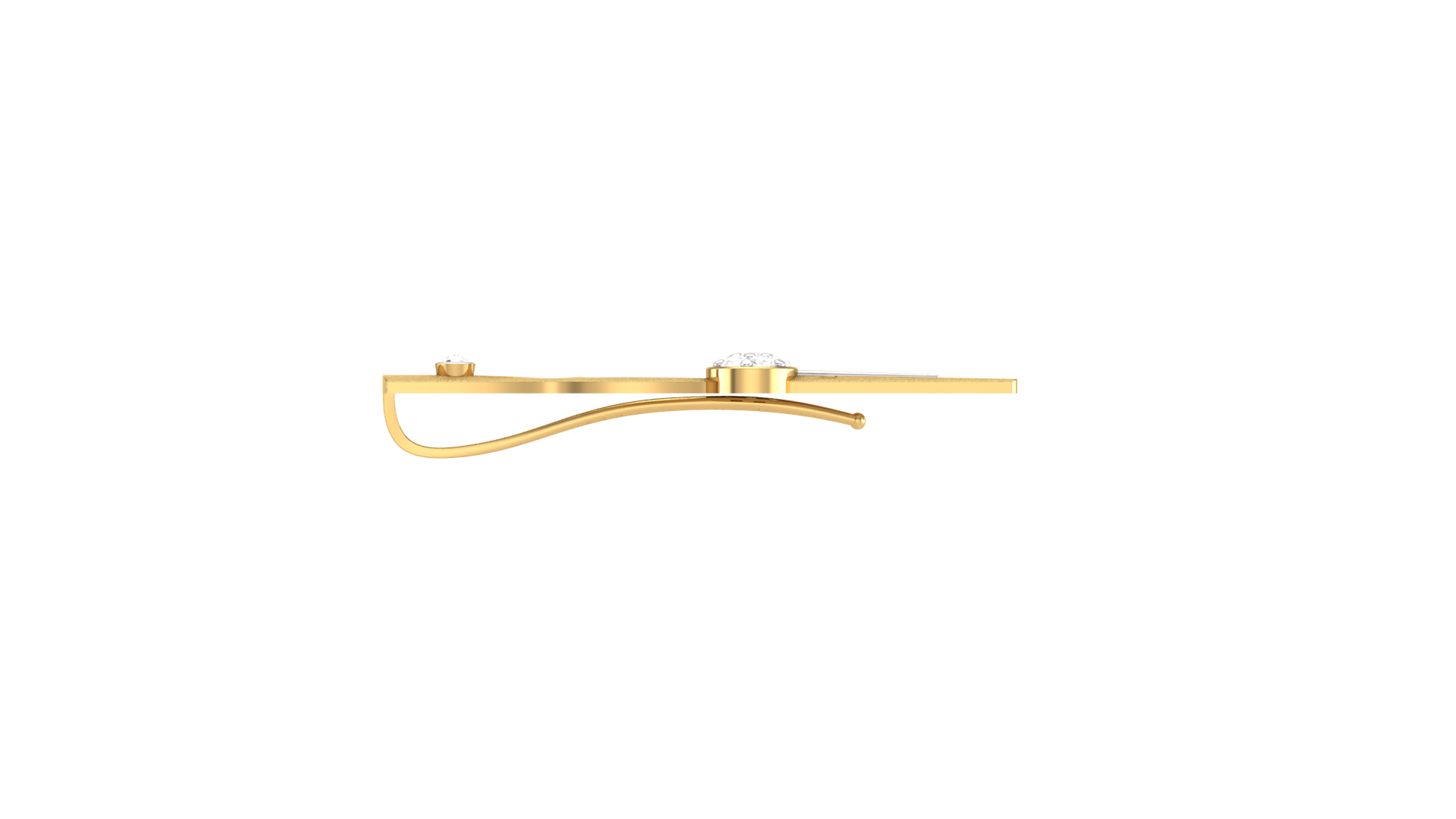 Classic Tie Pin for Men – Elegant Minimalist Tie Bar | CAD File Studio